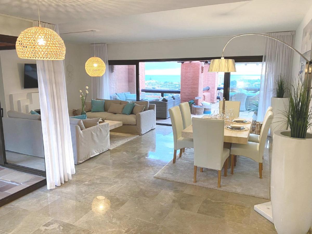 15 First Line Penthouse With Wonderful Seaview Near Duquesa Golf Manilva Andalucia Apartment Ngoại thất bức ảnh